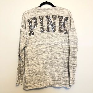 PINK Victoria’s Secret Long Sleeve Top Sequins